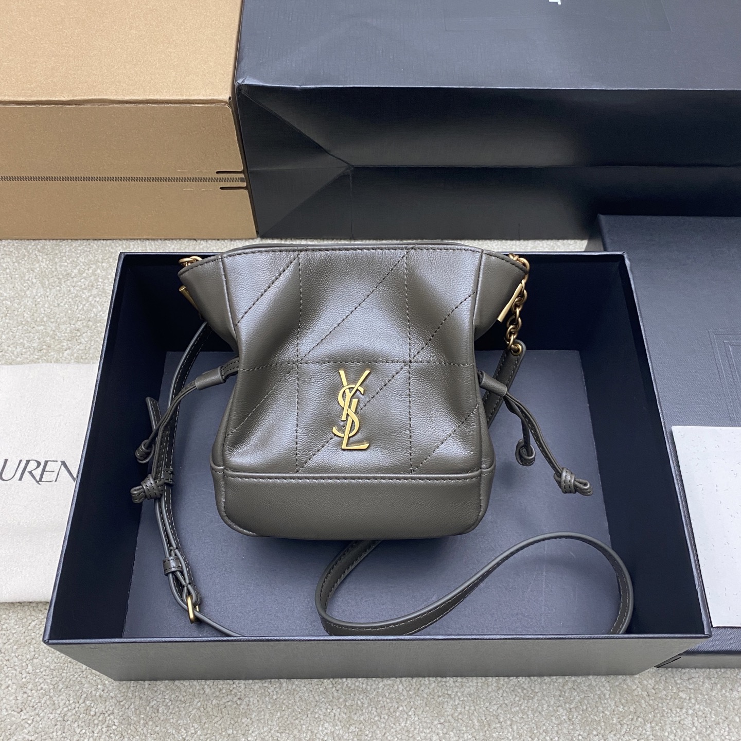 Saint Laurent Light musk Lambskin Mini Jamie Bag 859174