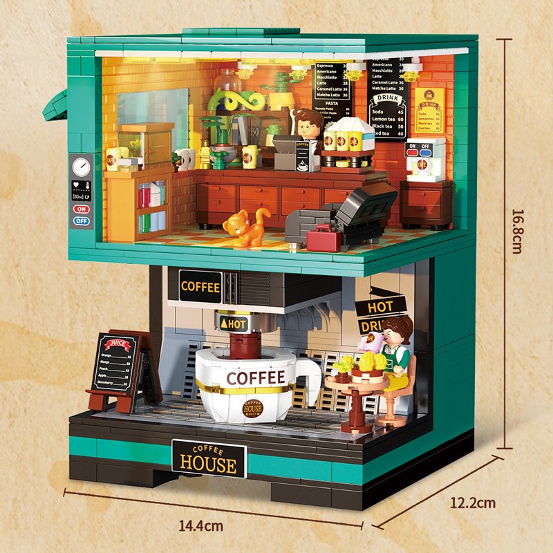 QunLong DZ6135 - Coffee Creative Park(Mini Block)