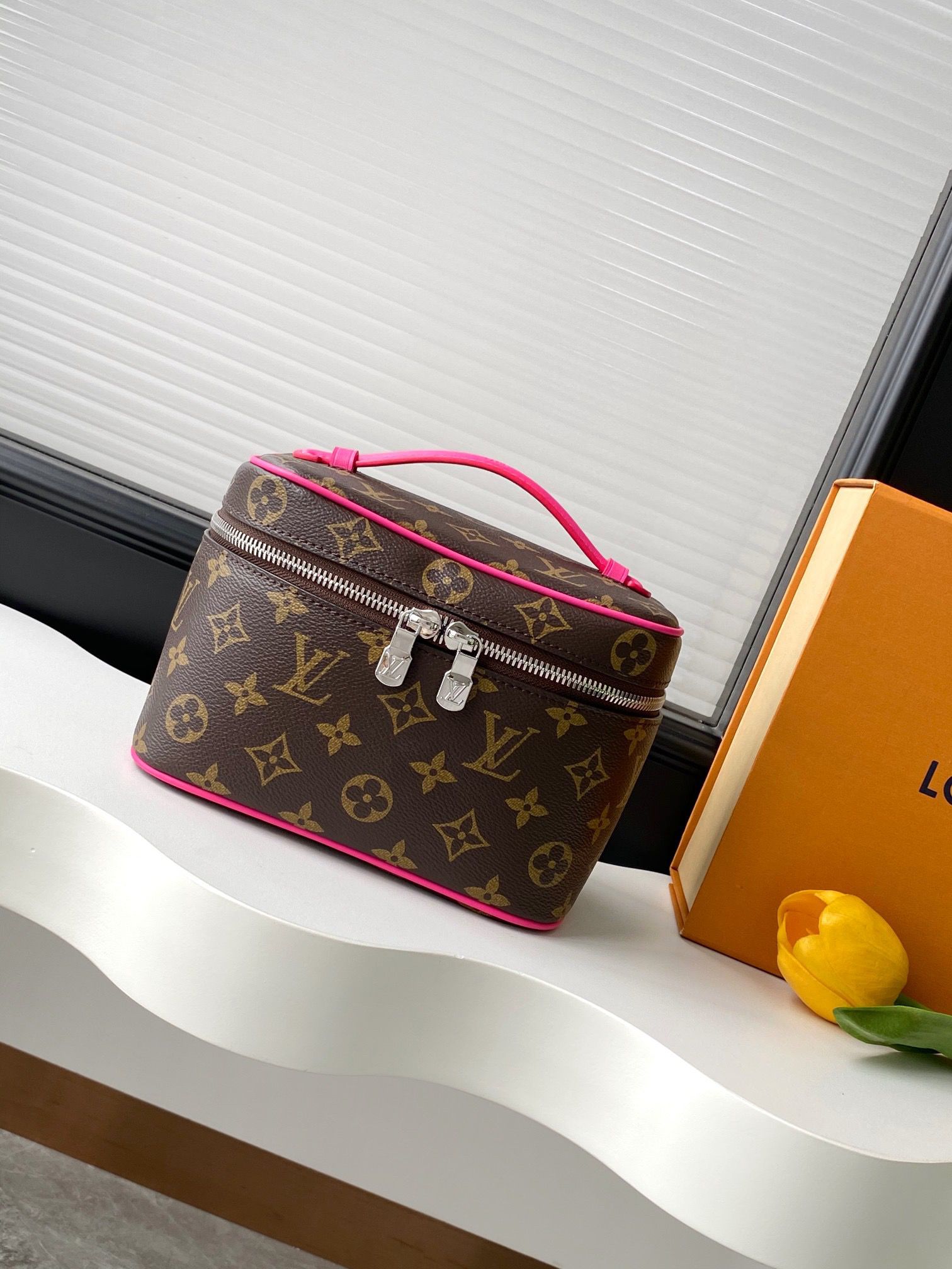 Louis Vuitton Bags LV Makeup Box Nice Mini Blue Color