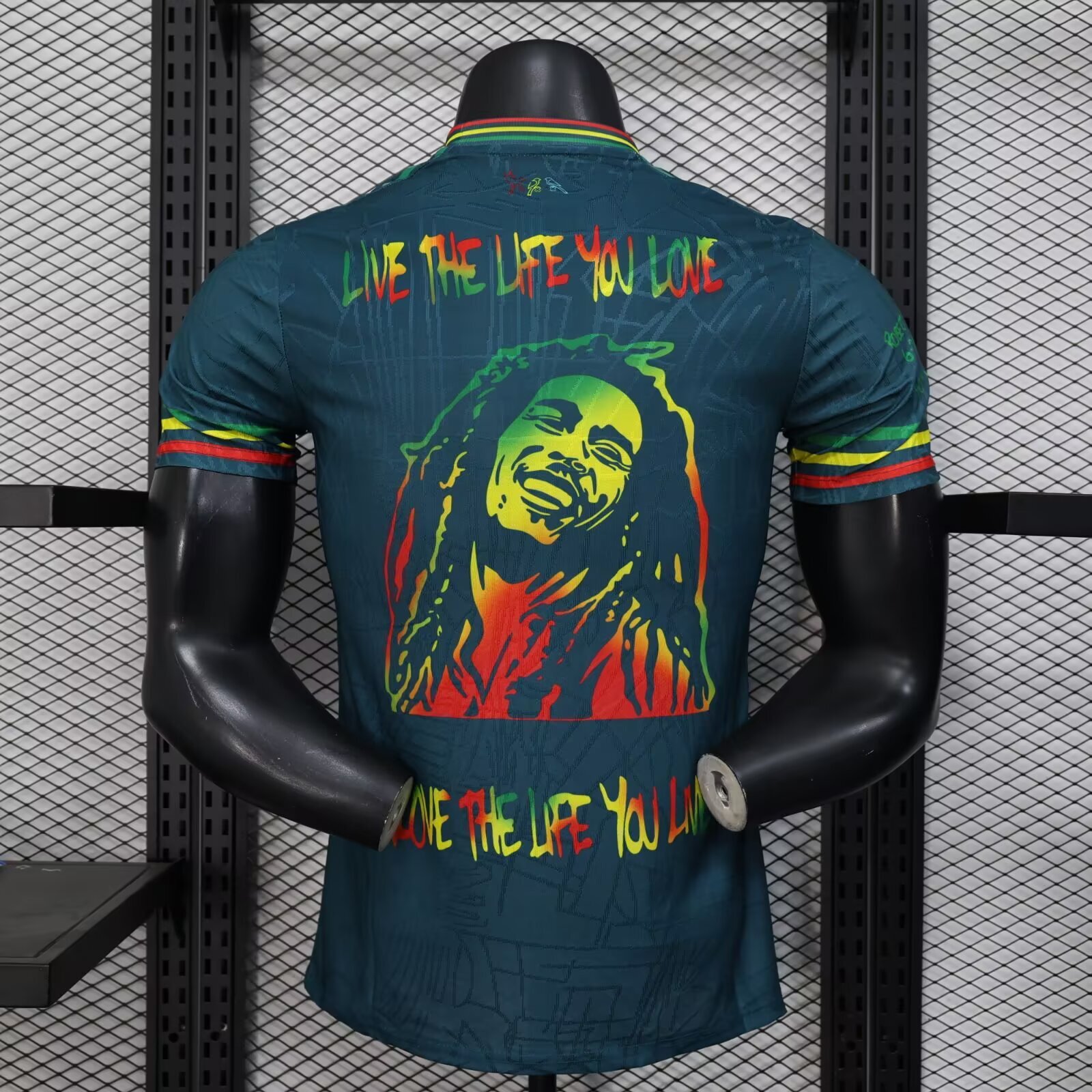 25/26 Ajax Navy Blue with Bob Marley Tribute Jersey