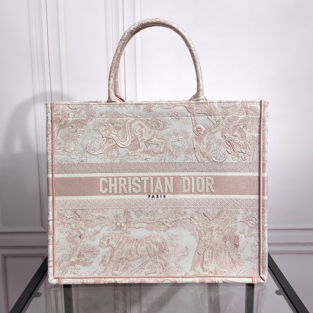 Dior Large Embroidered Book Tote