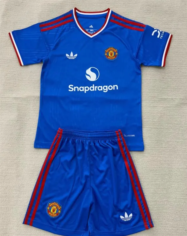 Kids Manchester United Away Jersey Suit 26/27
