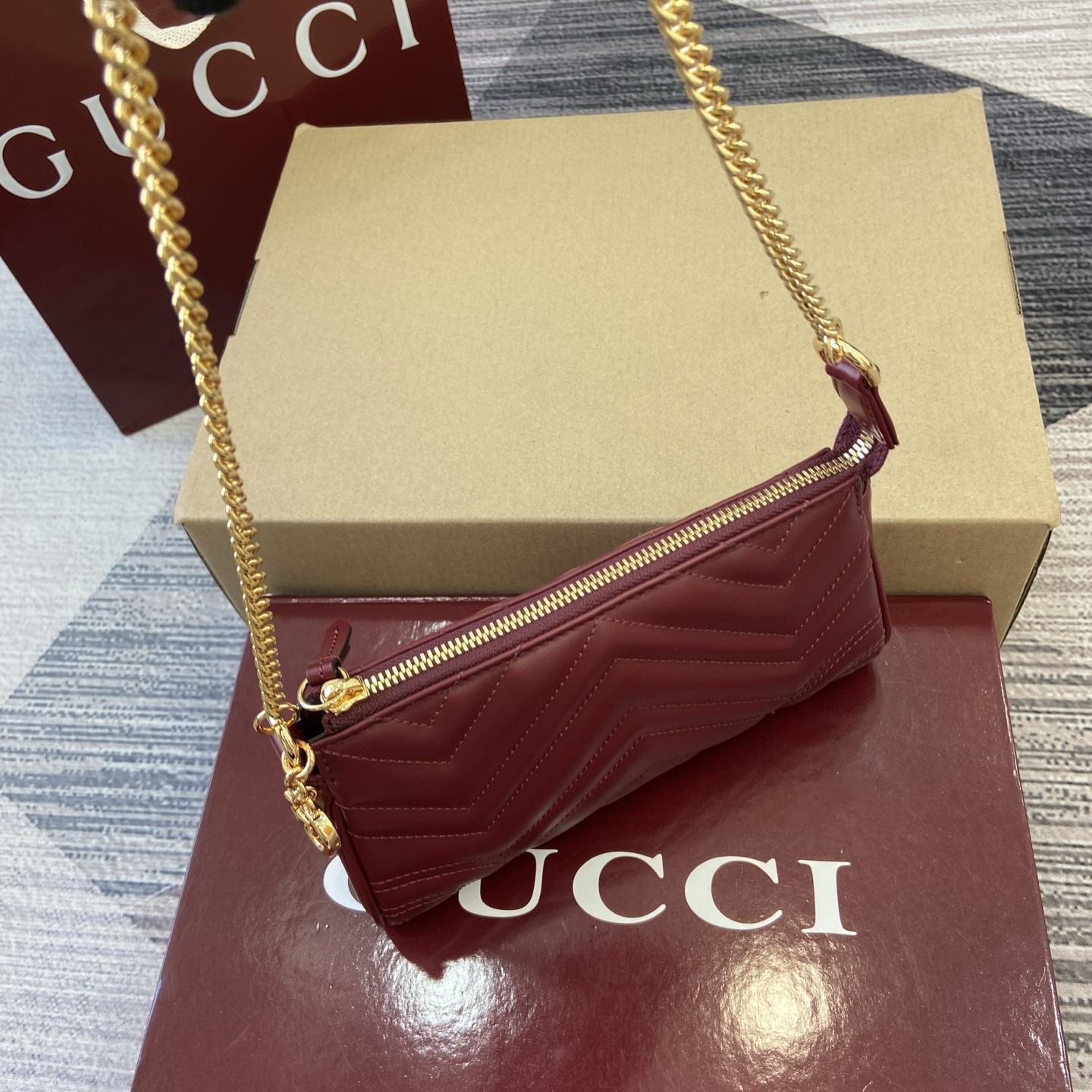 Gucci Bags GG Marmont Full Cowhide Leather 847589