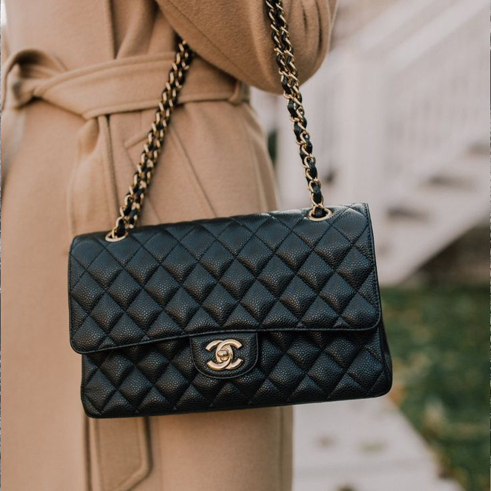 Chanel Caviar Classic Flap CF25CM (Medium) - KAIROO