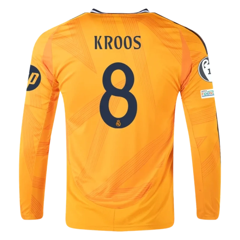 24-25 Real Madrid Away Soccer Jersey Long Sleeve
