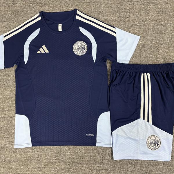Ajax 26/27 Short Sleeves Training Suit-Dark Blue