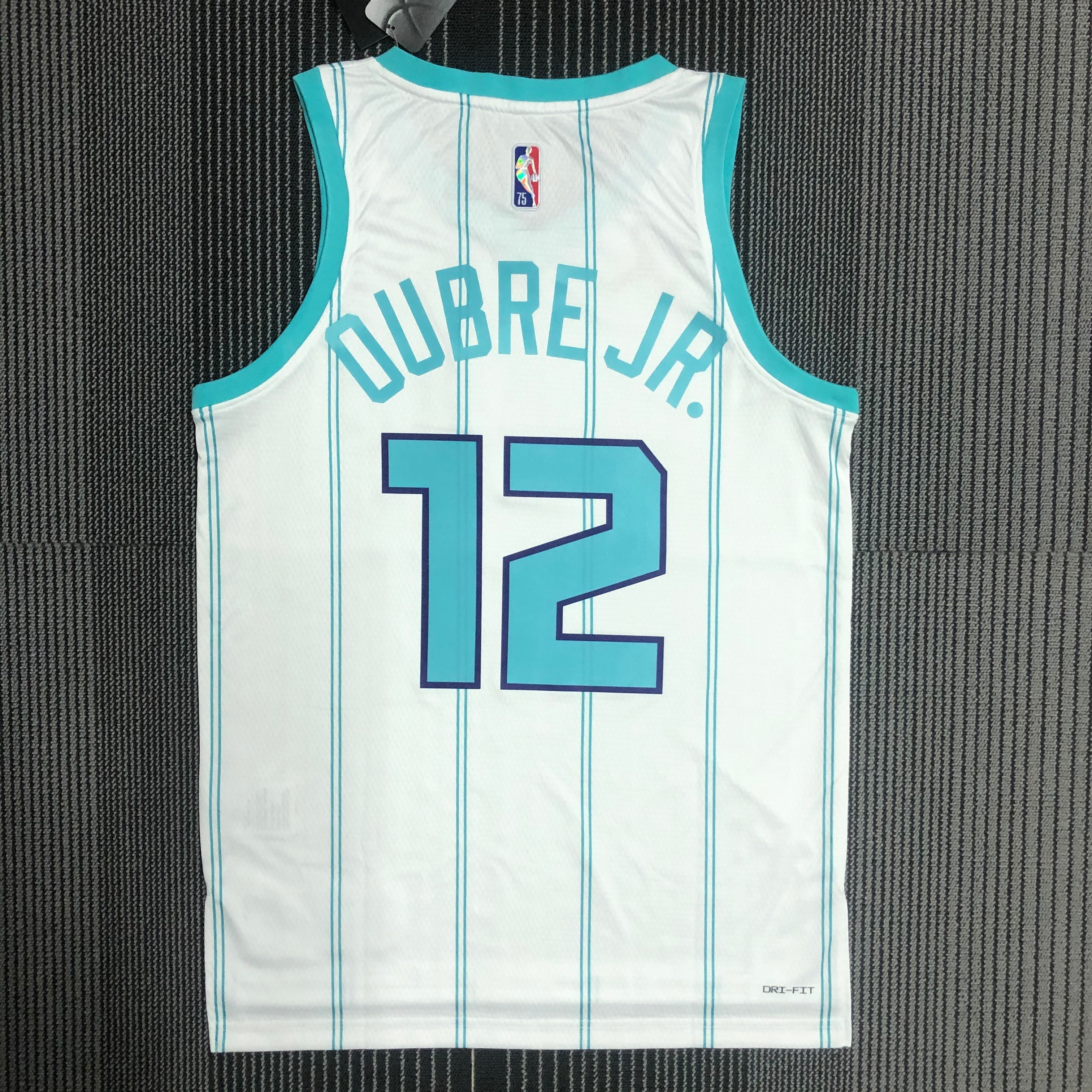 75th Anniversary Hornets White No.12 Oubre  Jr.