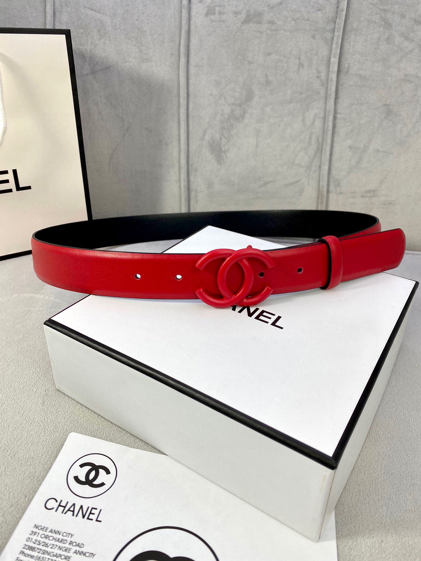 Chanel Classic CC Buckle Reversible Belt 3cm