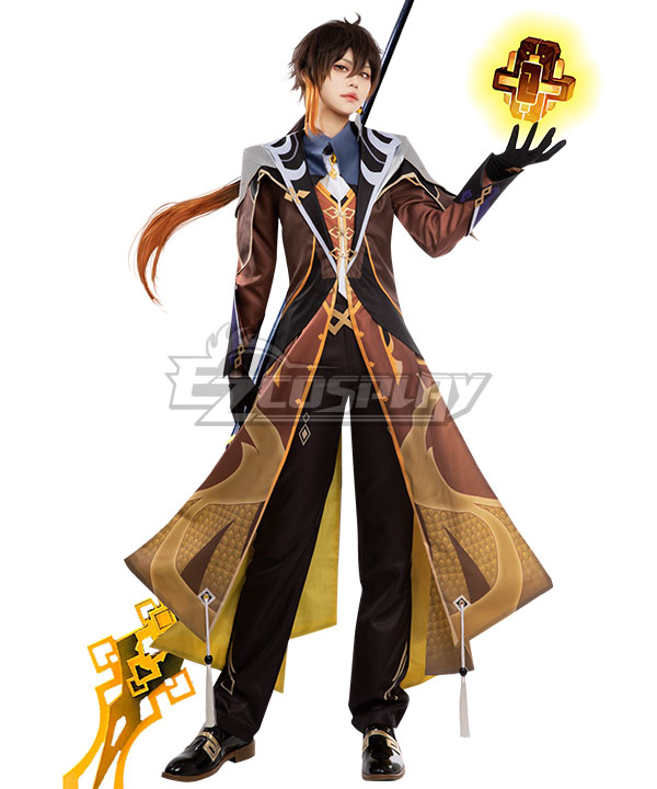 Genshin Impact Zhong Li Zhongli Customize Size Cosplay Costume New Edition
