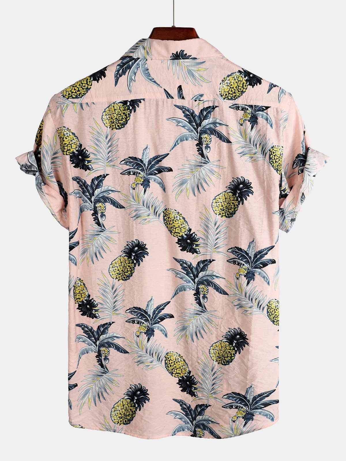 Men's Pure Cotton Hawaiian Vacation Print Shirt