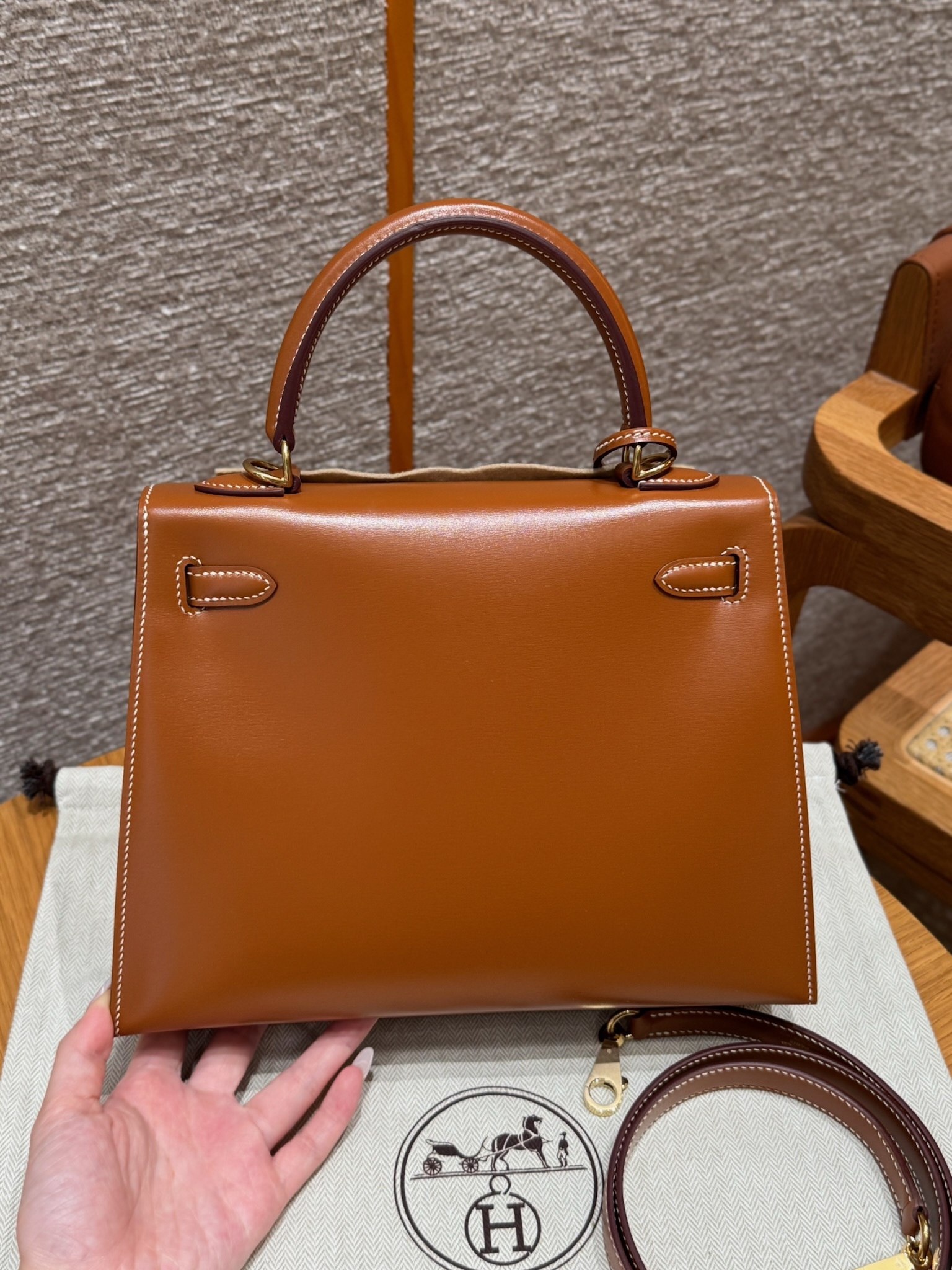 Hermes Gold Box Kelly 25
