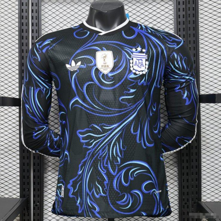 Player Version 2026 Argentina Away Long Sleeve Jersey  S-3XL
