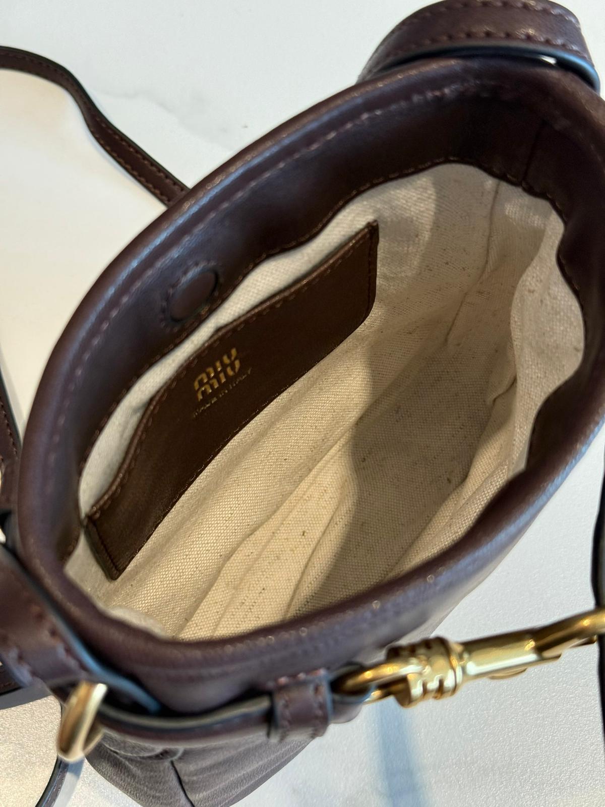 MiuMIu's new sheepskin small bucket bag