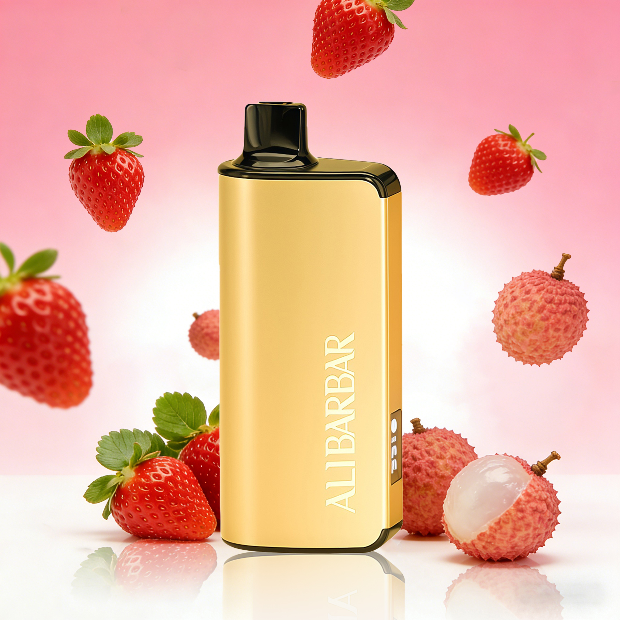 ALIBARBAR INGOT 9000 PUFFS-STRAWBERRY LYCHEE