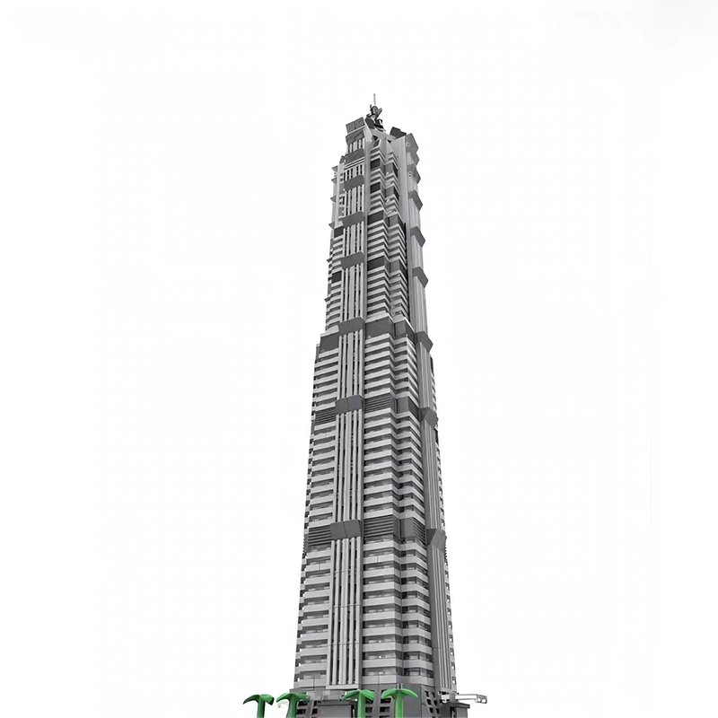 MOC 148580 - Jin Mao Tower 1:800 Scale