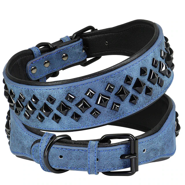 Dog Collar For Large Dogs Cool Spikes Studded Leather