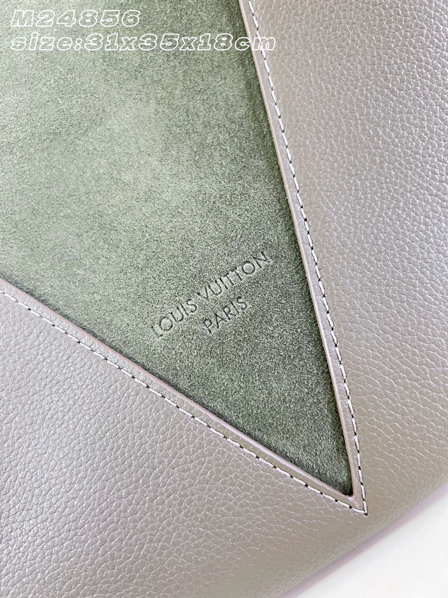 Louis Vuitton Dark Grey Green Flight Mode Medium Handbag