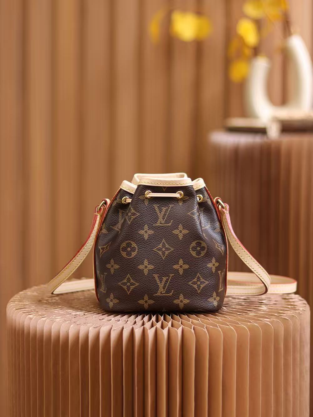 Louis Vuitton Classic Monogram Canvas Bucket Bag