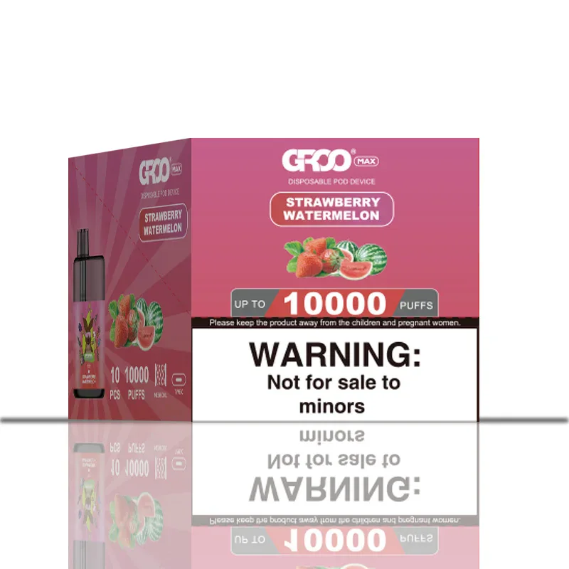GROO MAX 10K Rechargeable Disposable Vape – Strawberry Watermelon - Vaba Vape-Shop