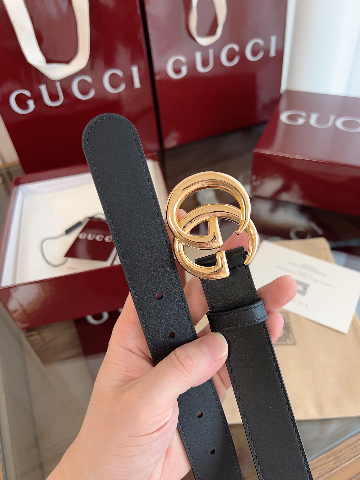 Gucci GG Marmont thin belt  3cm