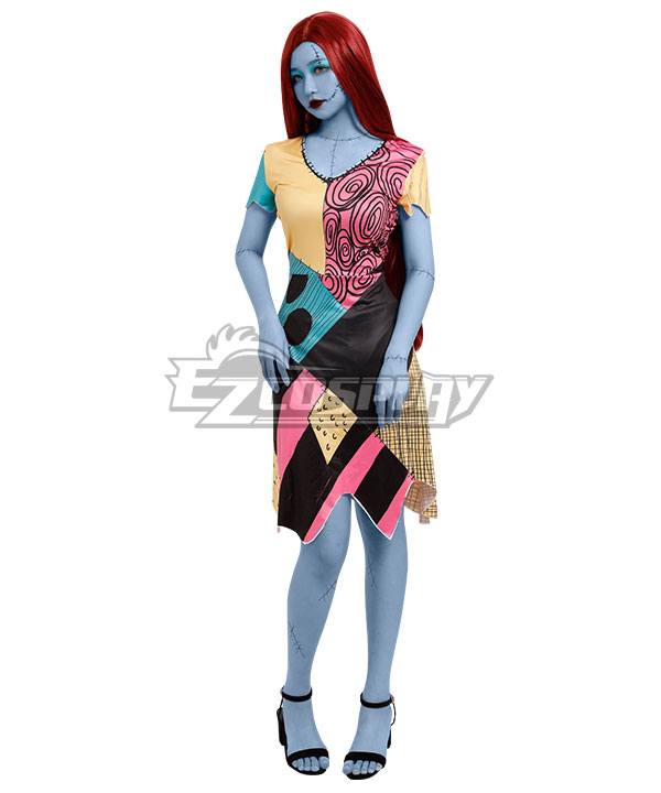 Nightmare Before Christmas Sally Halloween Dress Cosplay Costume