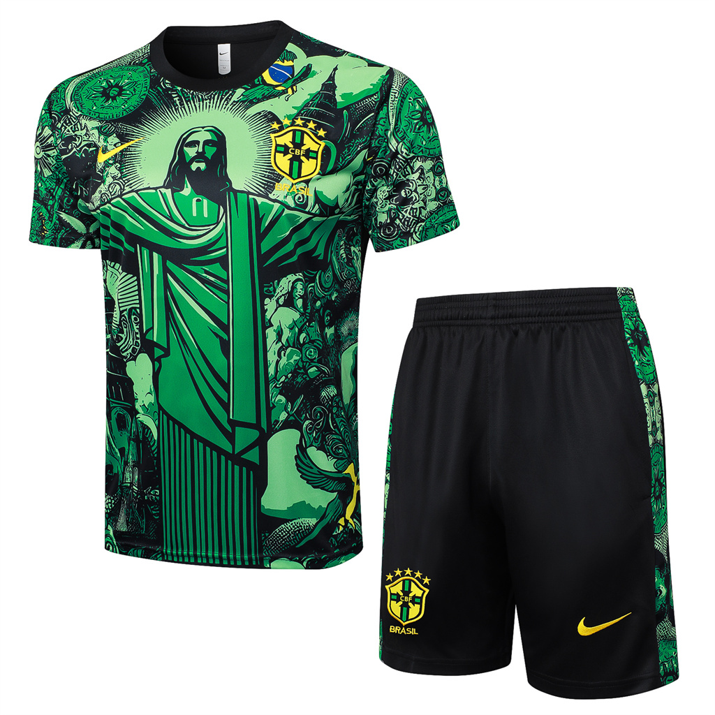 Brazil Training Short sleeve Suit 24/25 | Soc Jersey - Premium Football Jersey