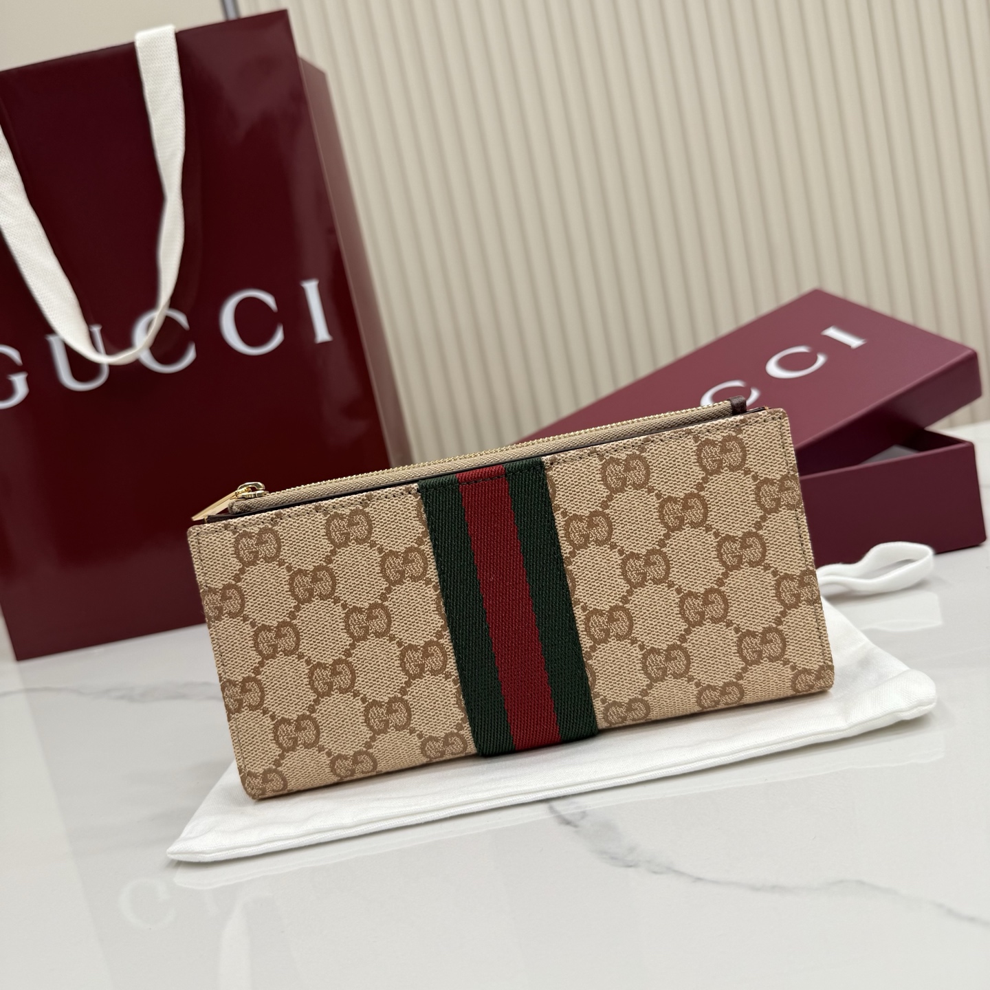 Gucci Long wallet with Web 876047