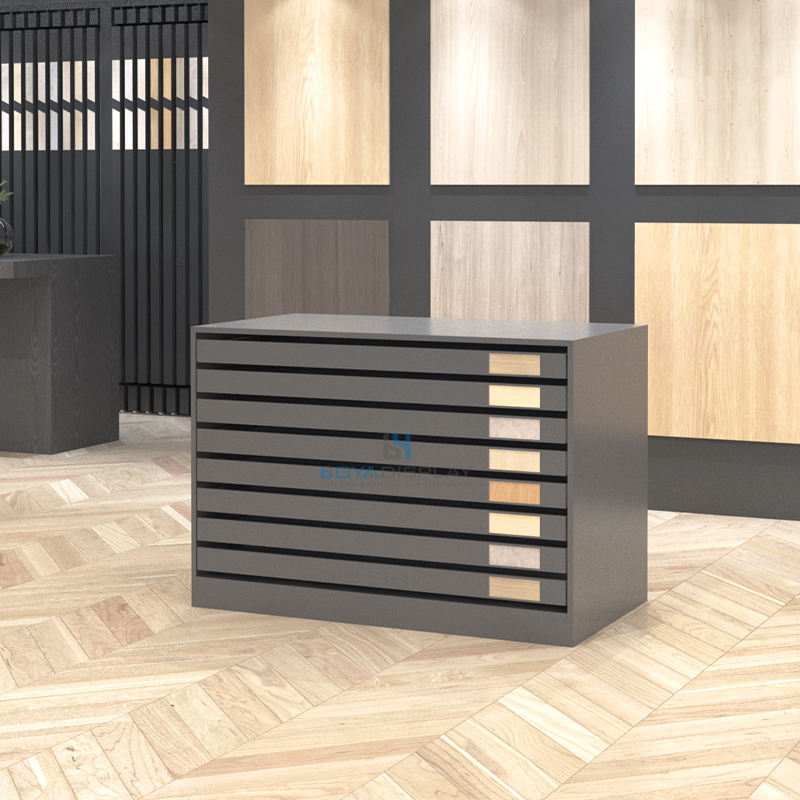 High Quality Simple Display Racks Customized New Design Drawer Tiles Stand for Display Tile and Stone Display Racks