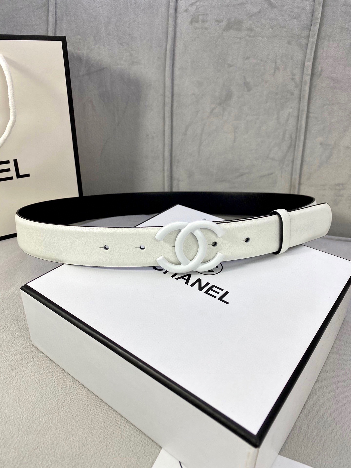Chanel Classic CC Buckle Reversible Belt 3cm