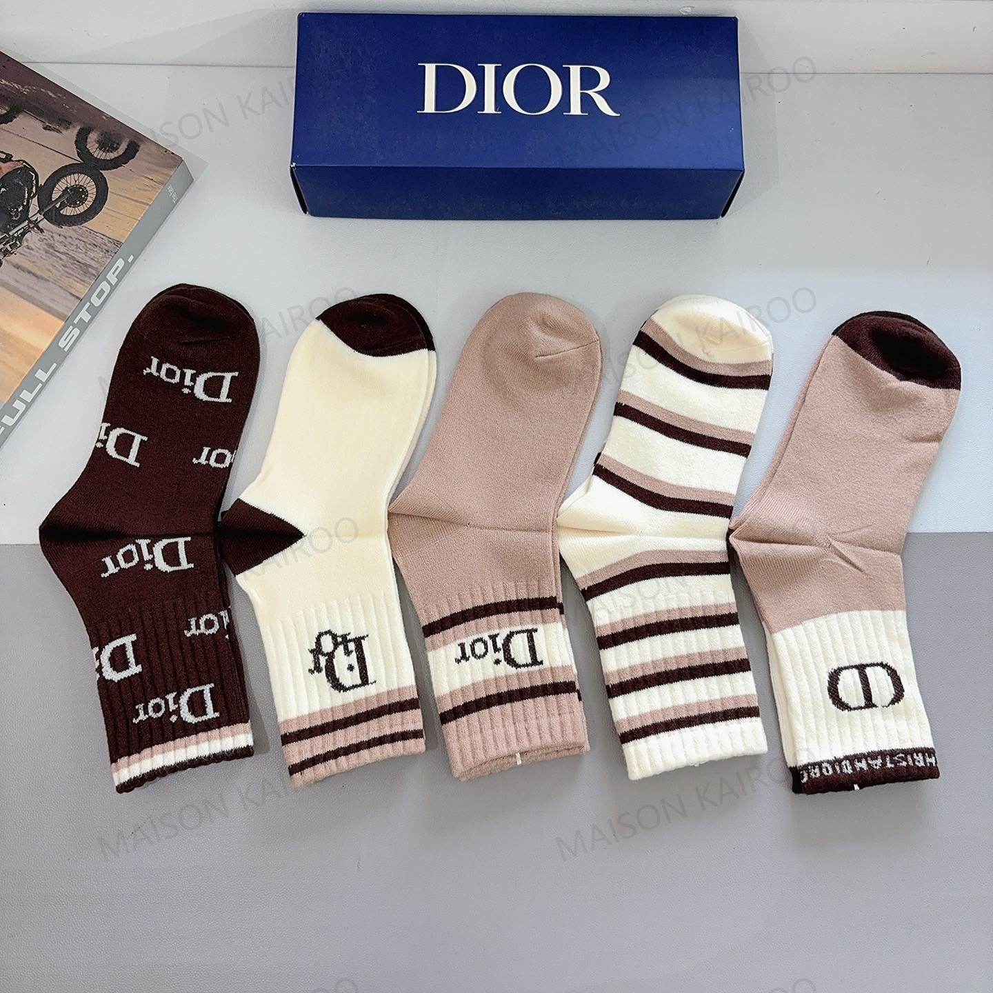 Dior Socks 5-Pack - KAIROO