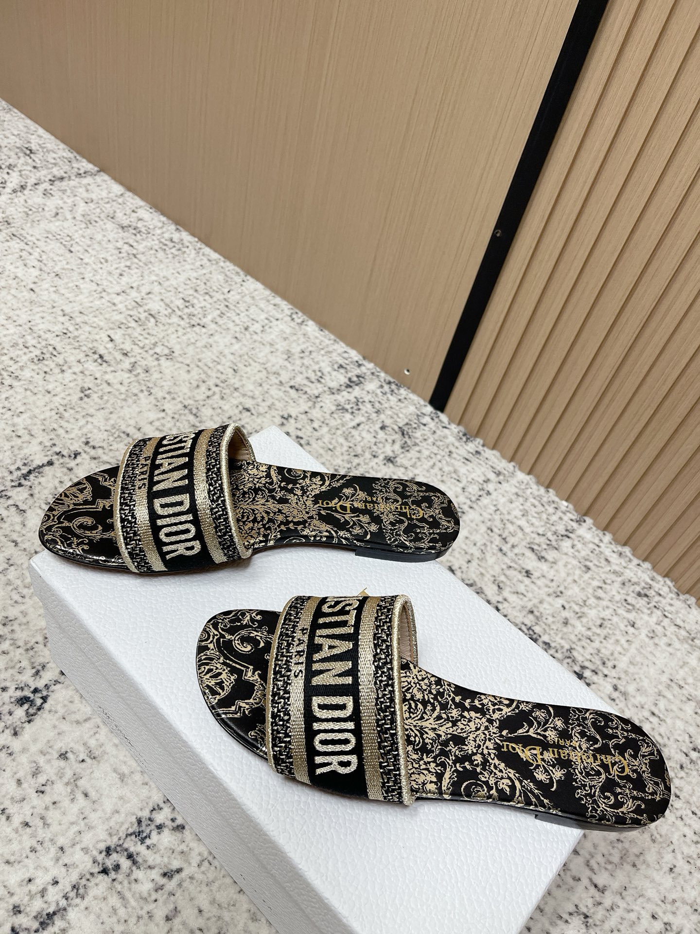 Women' Dior Classic Dway Flat Slide