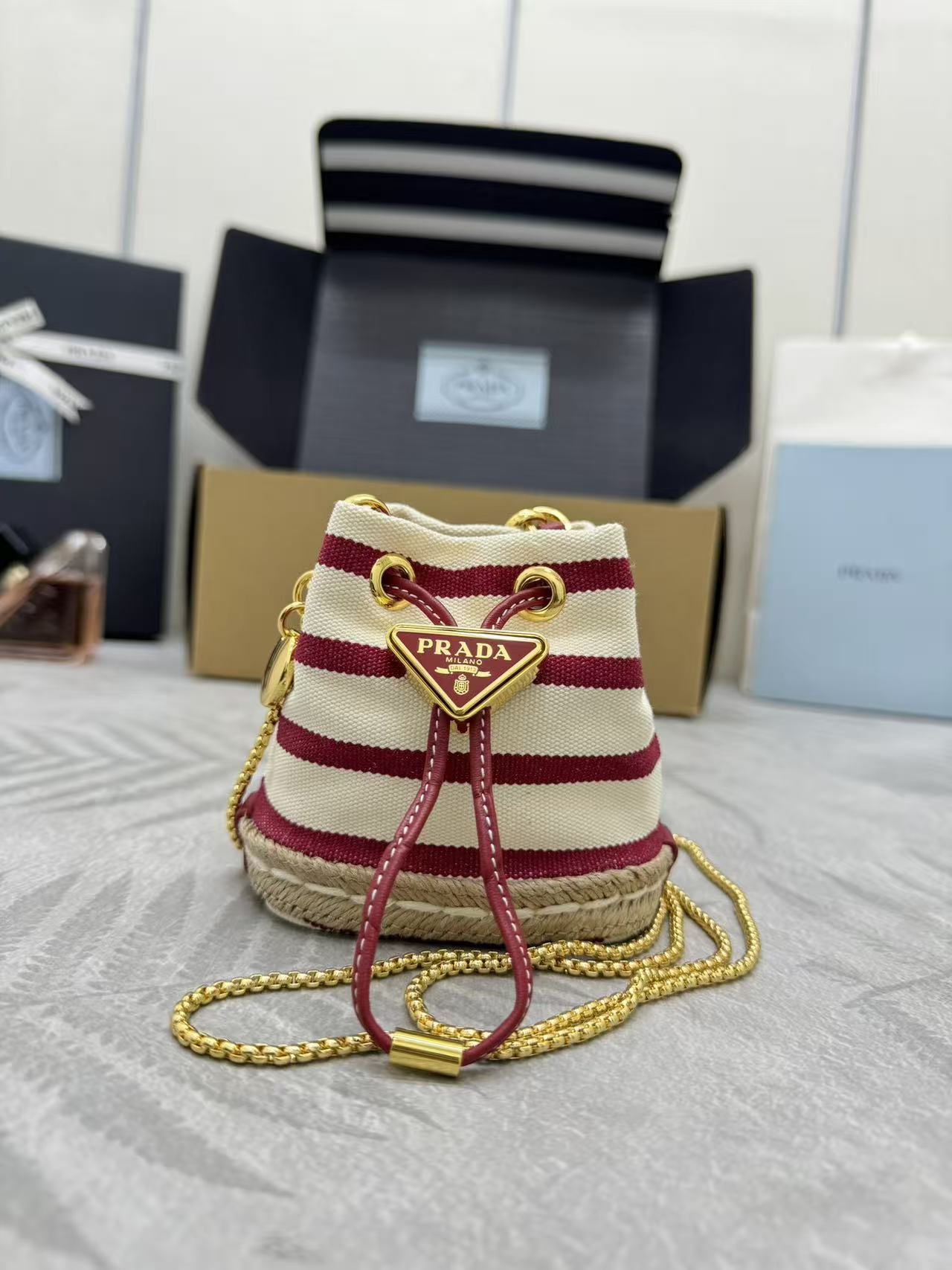 Prada mini bucket bag crossbody bag