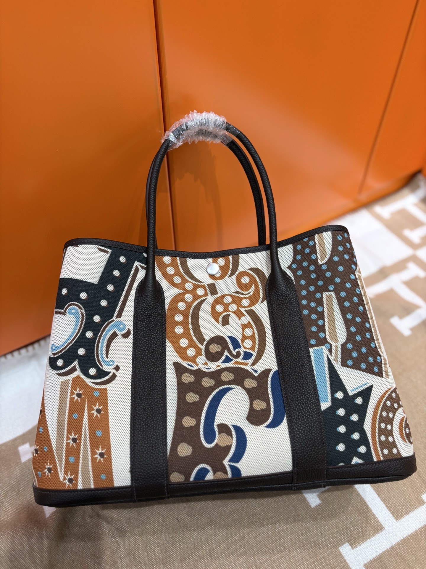 Hermes Garden Party Graffiti Handbag