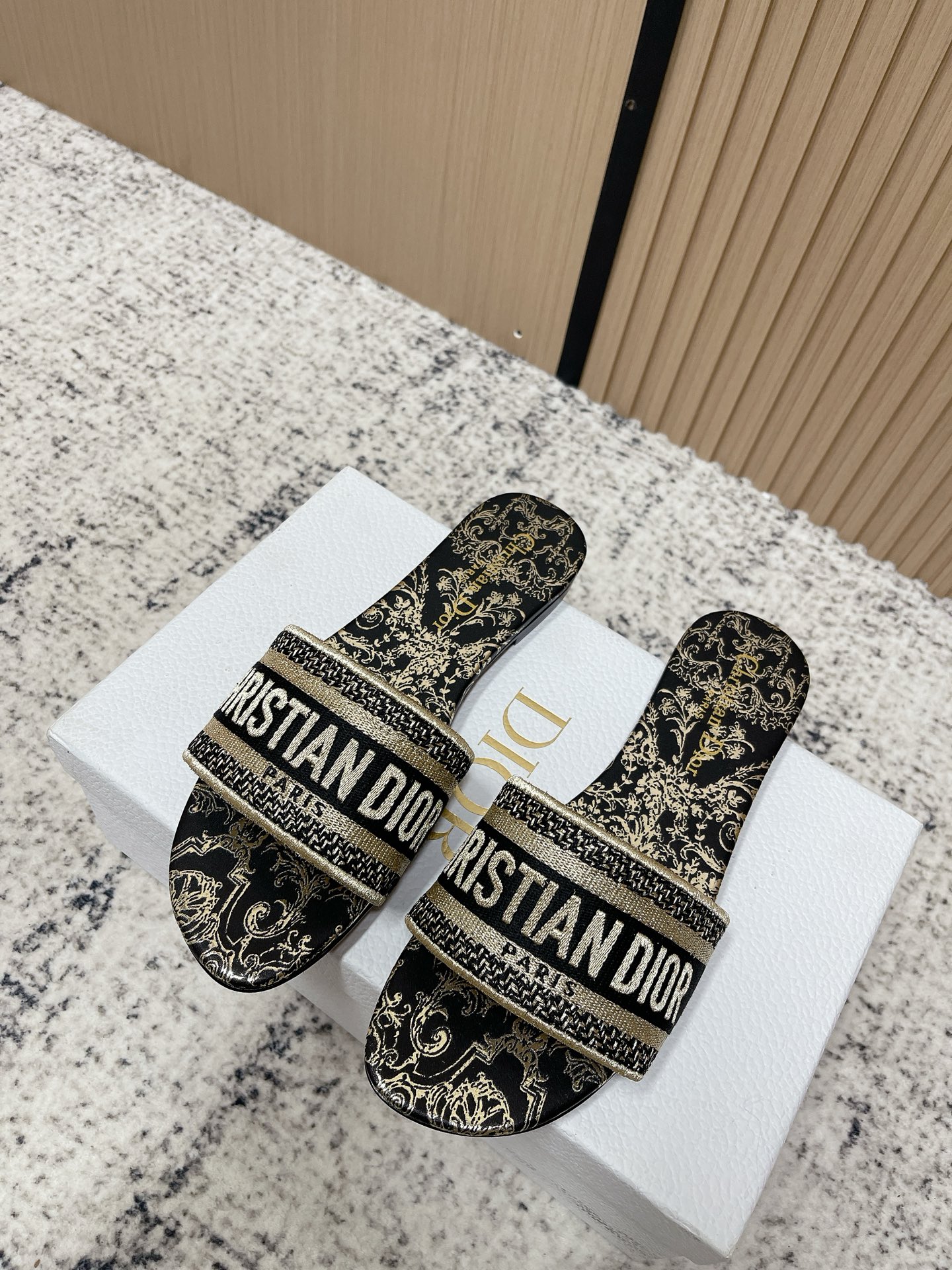 Women' Dior Classic Dway Flat Slide