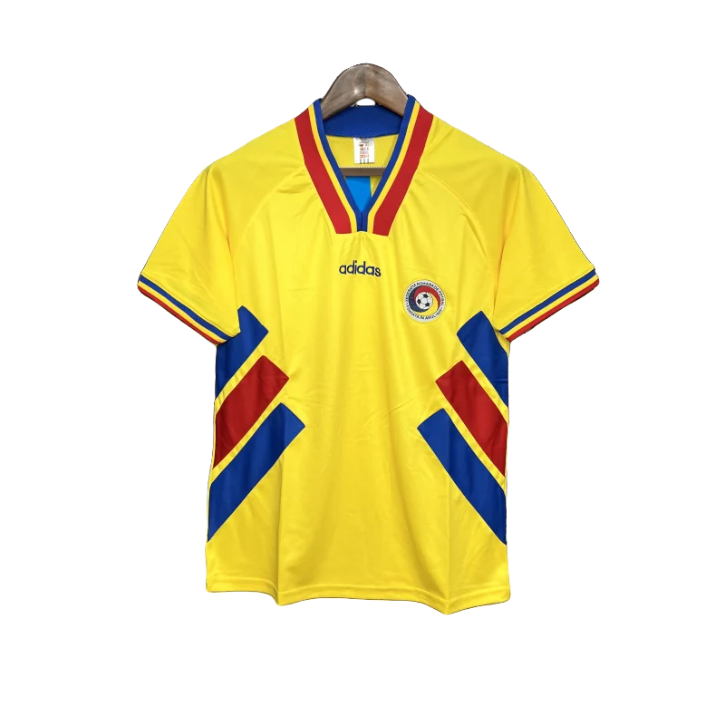1994 Romania Home Football Retro Jersey