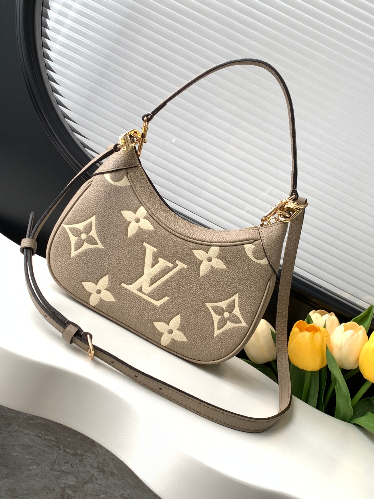 Louis Vuitton LV Bagatelle croissant bag
