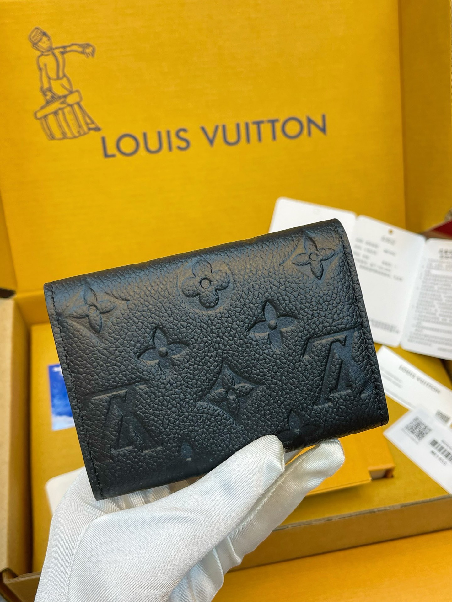 M81455 LV Rosalie Coin Purse Black Monogram Empreinte Leather