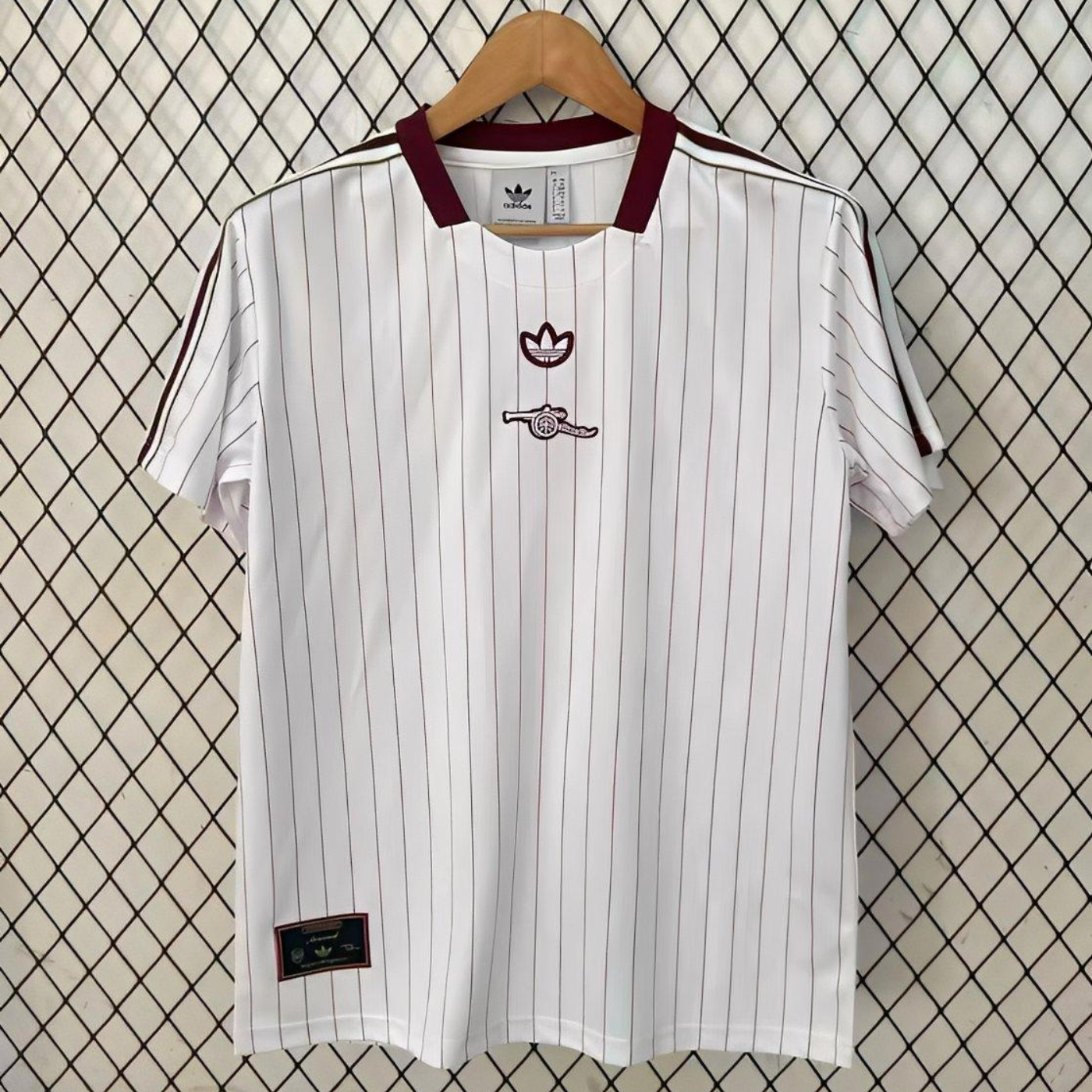 25/26 Arsenal Adidas Original Terrace Icons WHITE Jersey S-2XL