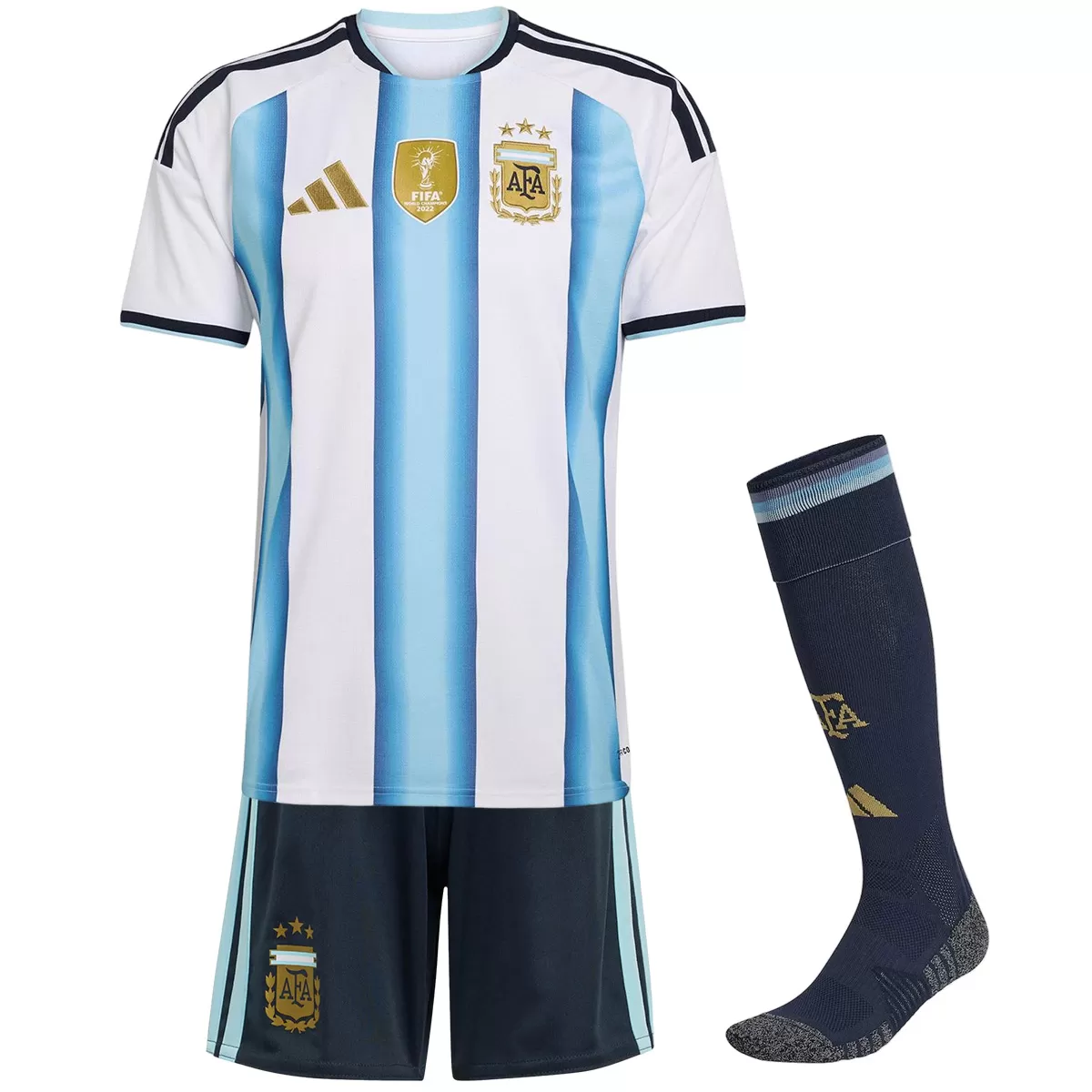 Kids Argentina Home Jersey Suit & Socks World Cup 2026