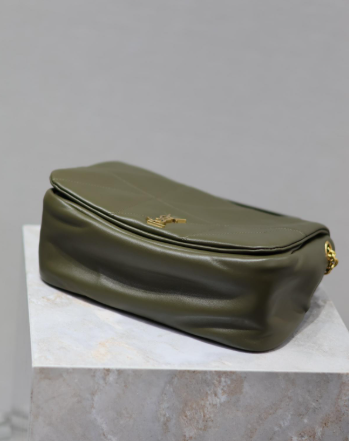 Saint Laurent YSL Green sheepskin crossbody bag