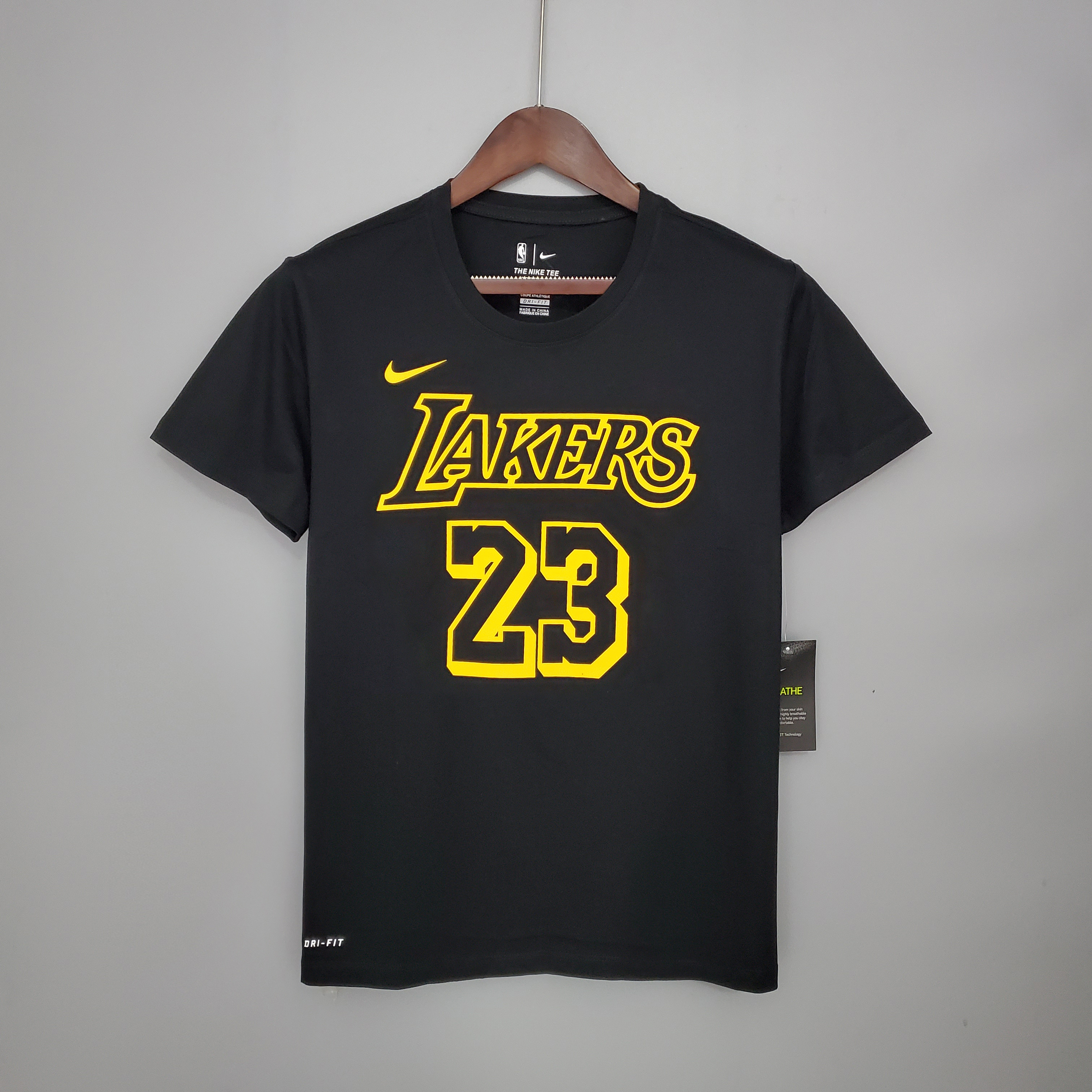 LeBron James Los Angeles Lakers Casual T-shirt Black