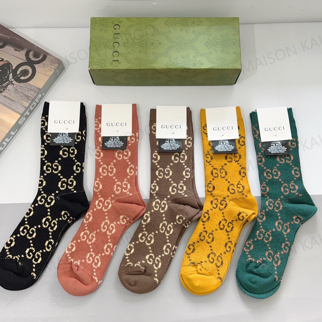 Gucci Socks 5-Pack - KAIROO