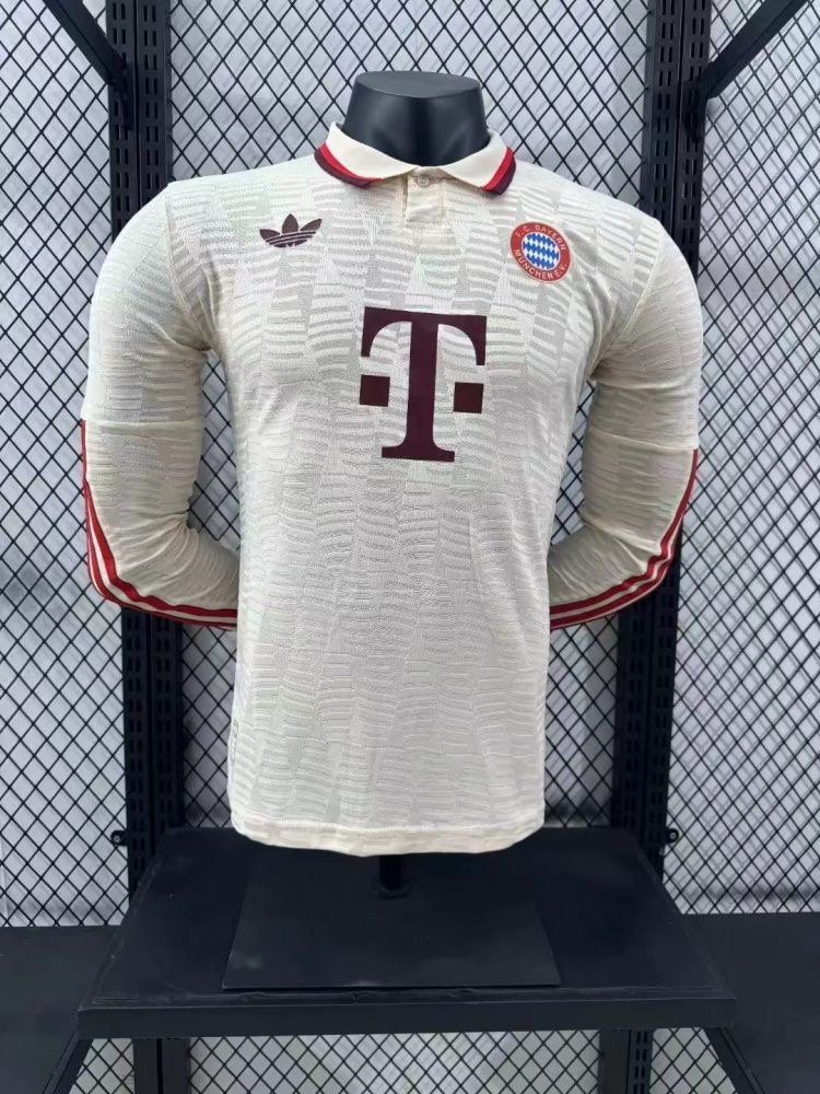 24/25 player version Bayern Munich third kit long sleeves S-4XL