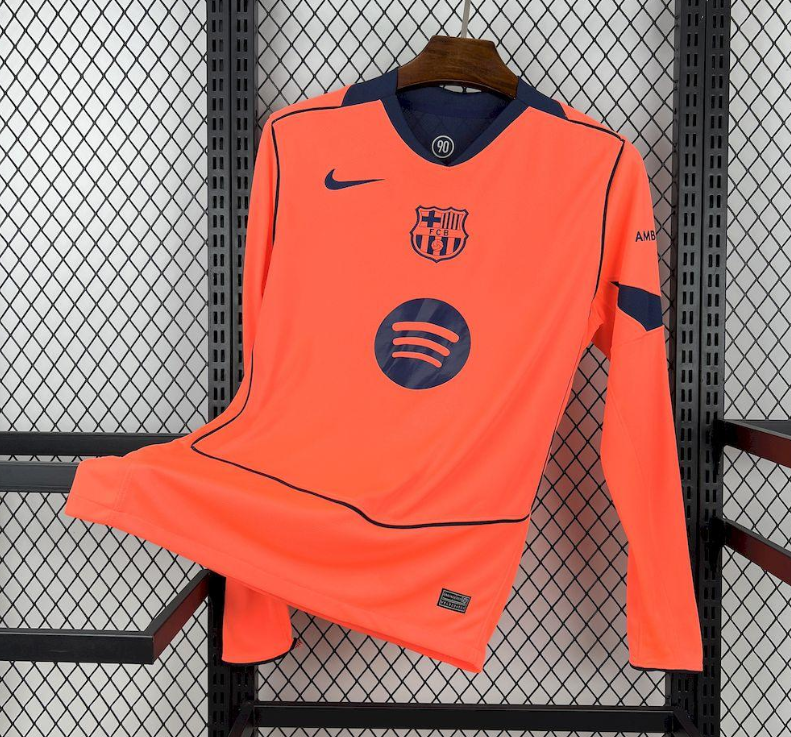 2025/26 Mens Barcelona Third Long Sleeve Jersey S-2XL