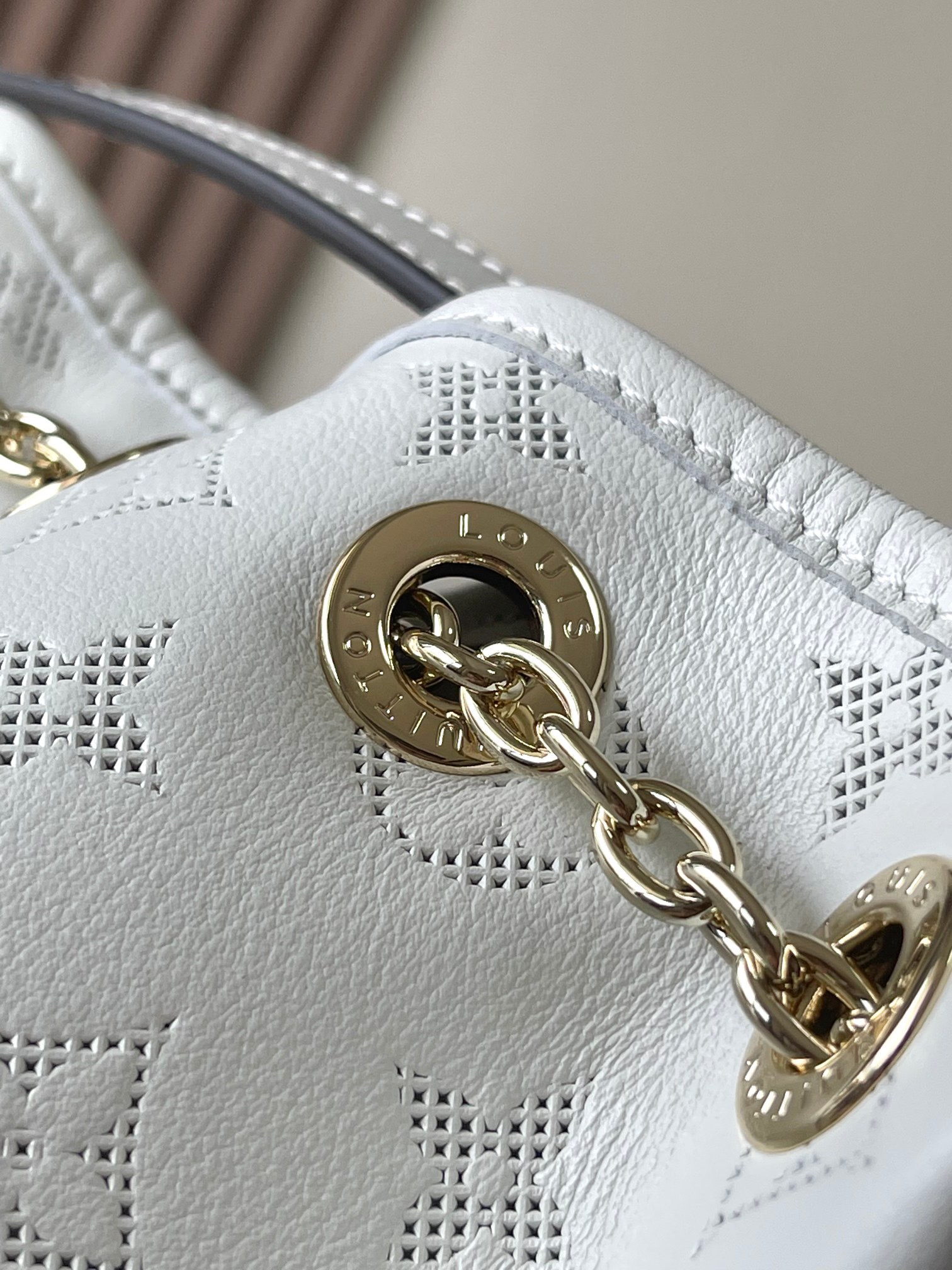 Louis Vuitton LV Embossed Tote Bag Chain Bag