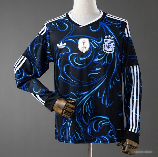 2026 Argentina Away Long Sleeve Fan Jersey  S-4XL