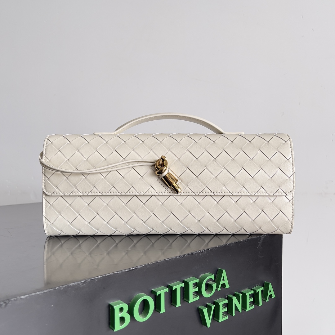 Bottega Veneta Bags Andiamo Clutch Lambskin 741511 (10A Mirror Version)