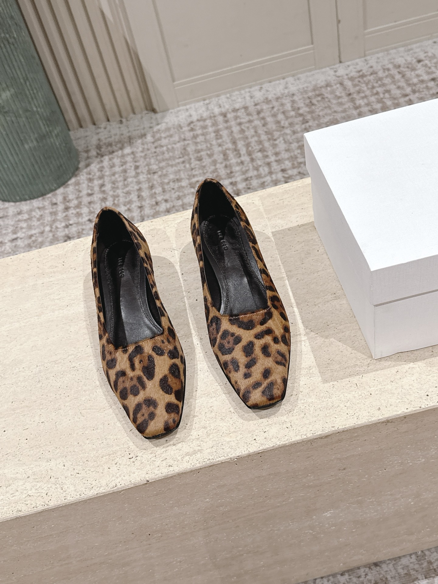 The Row Low Heel Leather Pump