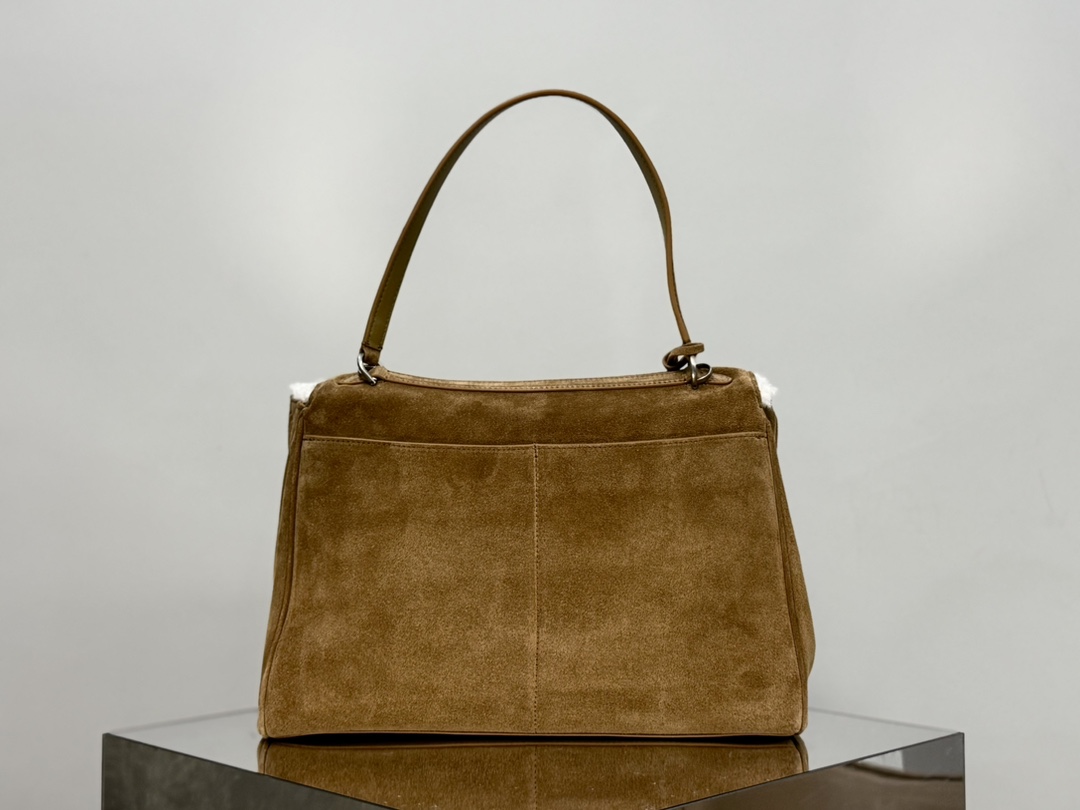 𝐁alenciaga Women's Rodeo Handbag Medium in Noce/white