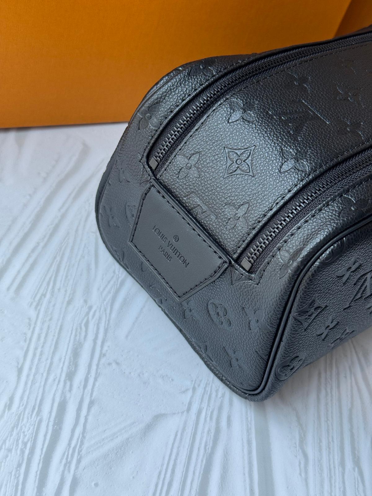 Louis Vuitton lv black toiletry bag